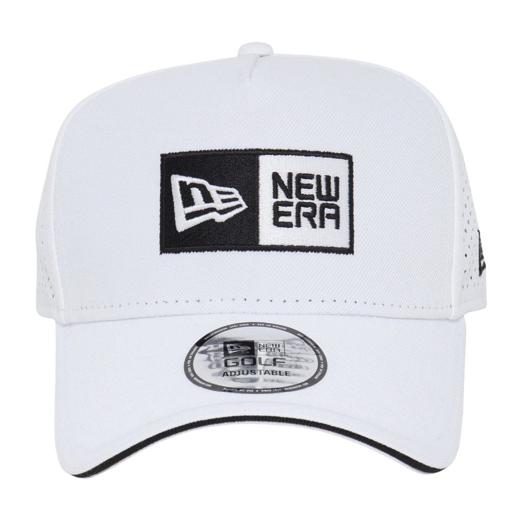 ニューエラ（NEW ERA）（メンズ、レディース）ゴルフ 抗菌 9FORTY A-Frame Laser Perforated ボックスロゴ キャップ 14391394