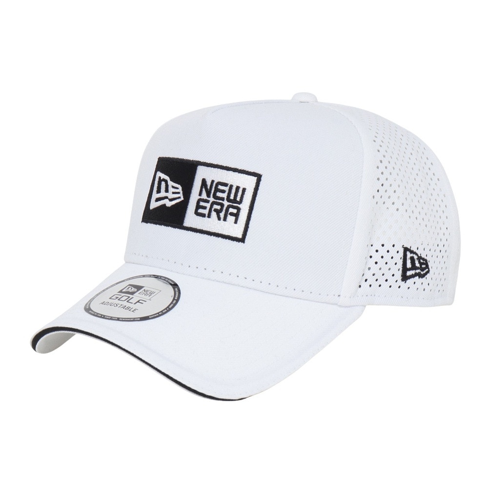 ニューエラ（NEW ERA）（メンズ、レディース）ゴルフ 抗菌 9FORTY A-Frame Laser Perforated ボックスロゴ キャップ 14391394