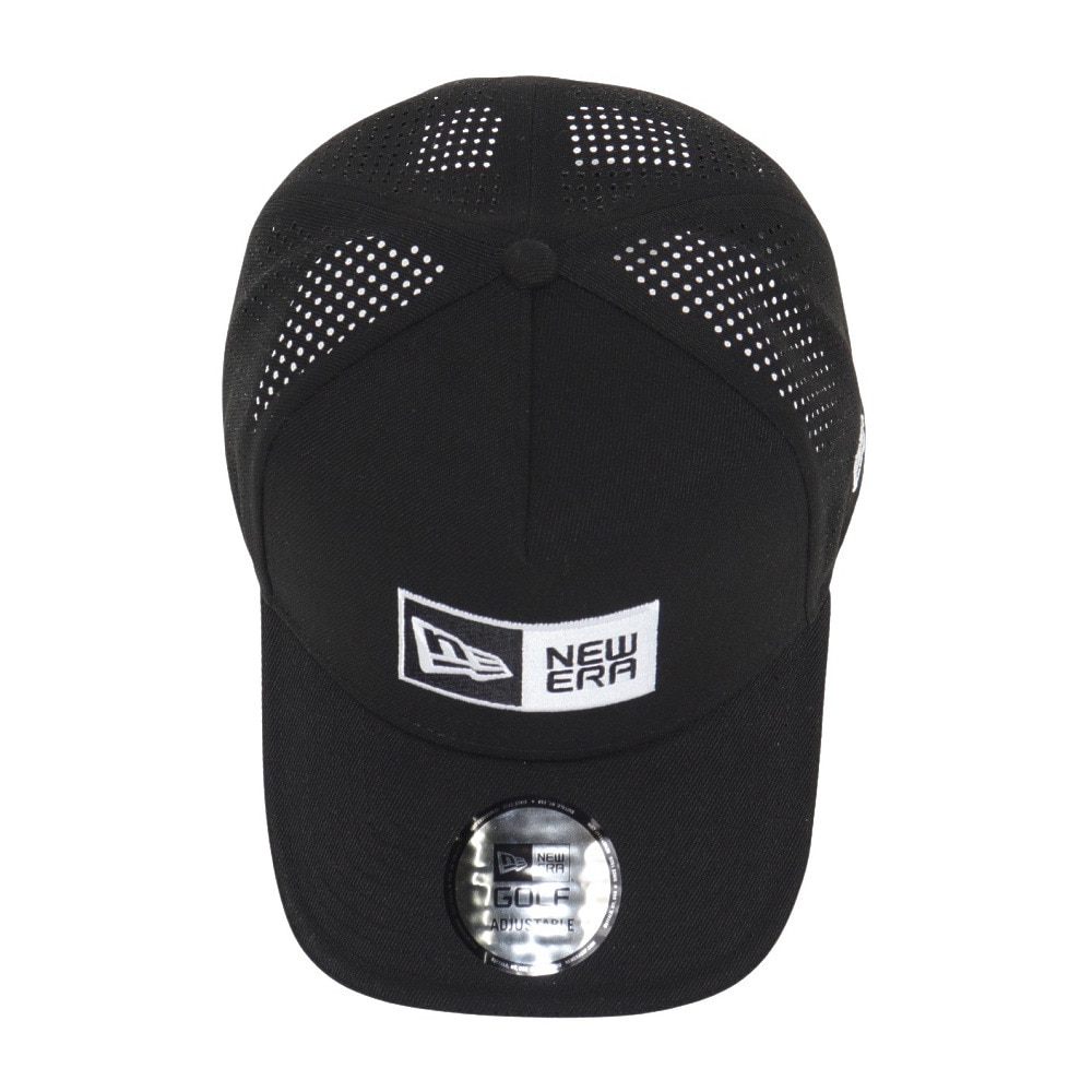 ニューエラ（NEW ERA）（メンズ、レディース）ゴルフ 抗菌 9FORTY A-Frame Laser Perforated ボックスロゴ キャップ 14391396