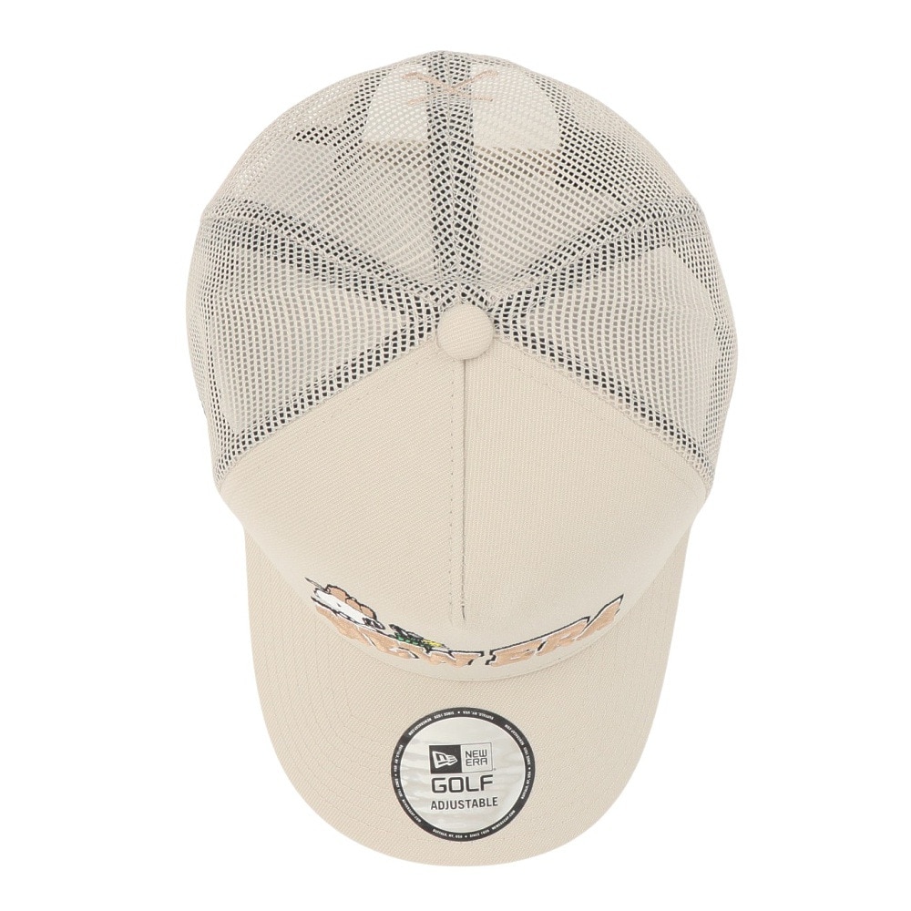 ニューエラ（NEW ERA）（メンズ、レディース）ゴルフ 抗菌 キャップ 940 A-Frame トラッカー PEANUTS アーチロゴ 14432172