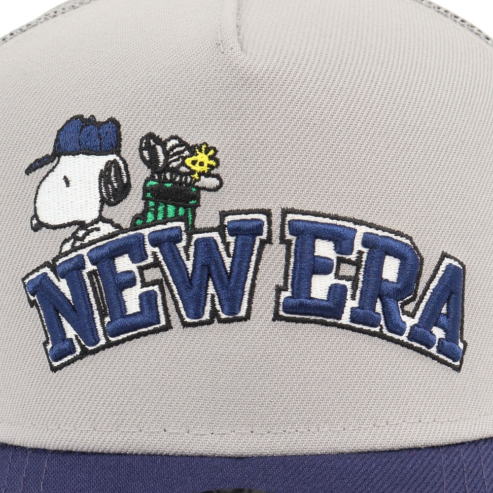 ニューエラ（NEW ERA）（メンズ、レディース）ゴルフ 抗菌 キャップ 940 A-Frame トラッカー PEANUTS アーチロゴ 14432173
