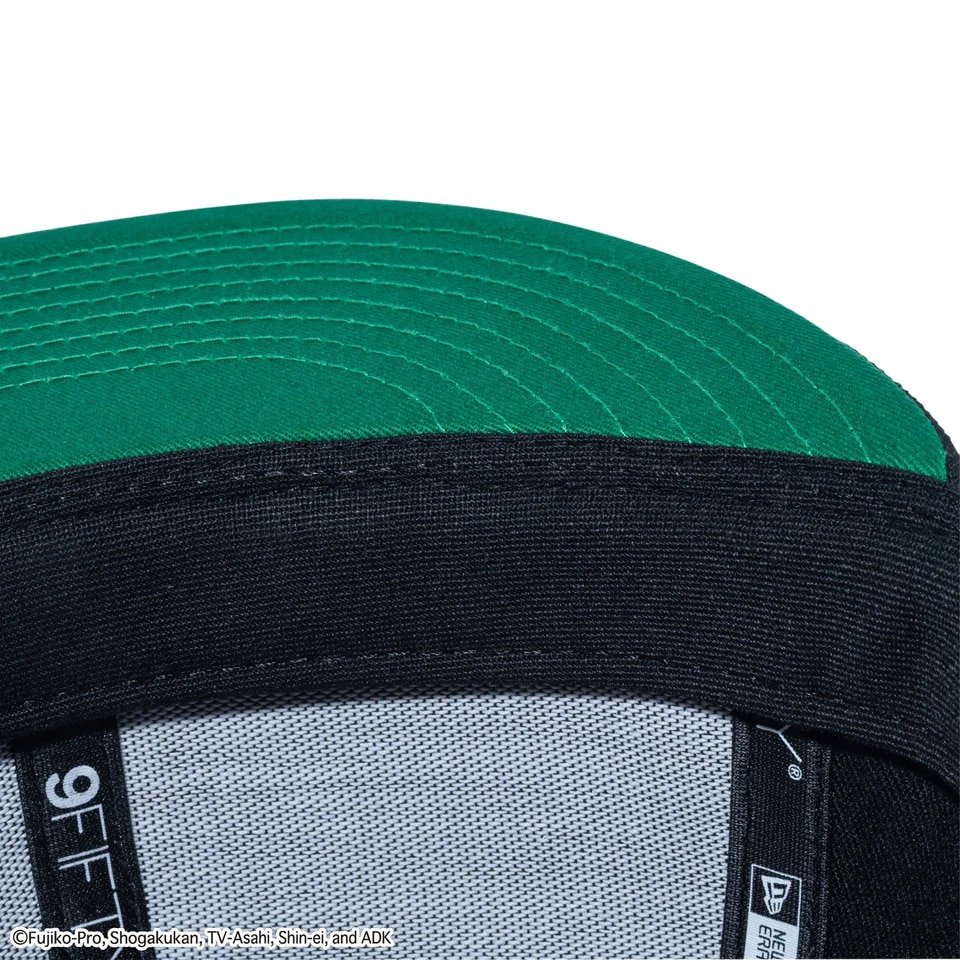 ニューエラ（NEW ERA）（メンズ、レディース）ゴルフ アジャスタブル 9FIFTY ドラえもん ホワイト グリーンアンダーバイザー キャップ 14520569