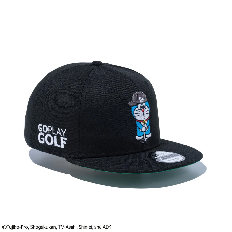 ニューエラ（NEW ERA）（メンズ、レディース）ゴルフ アジャスタブル 9FIFTY ドラえもん ホワイト グリーンアンダーバイザー キャップ 14520569