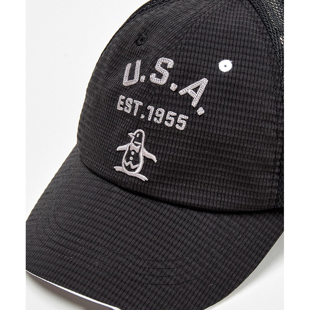 マンシングウエア（MUNSING WEAR）（メンズ、レディース）ドットエアクーリングキャップ MG5SCP11M BK00