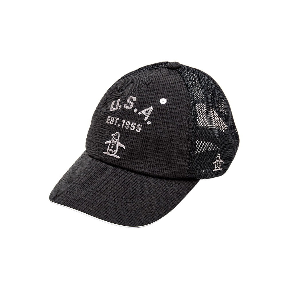 マンシングウエア（MUNSING WEAR）（メンズ、レディース）ドットエアクーリングキャップ MG5SCP11M BK00