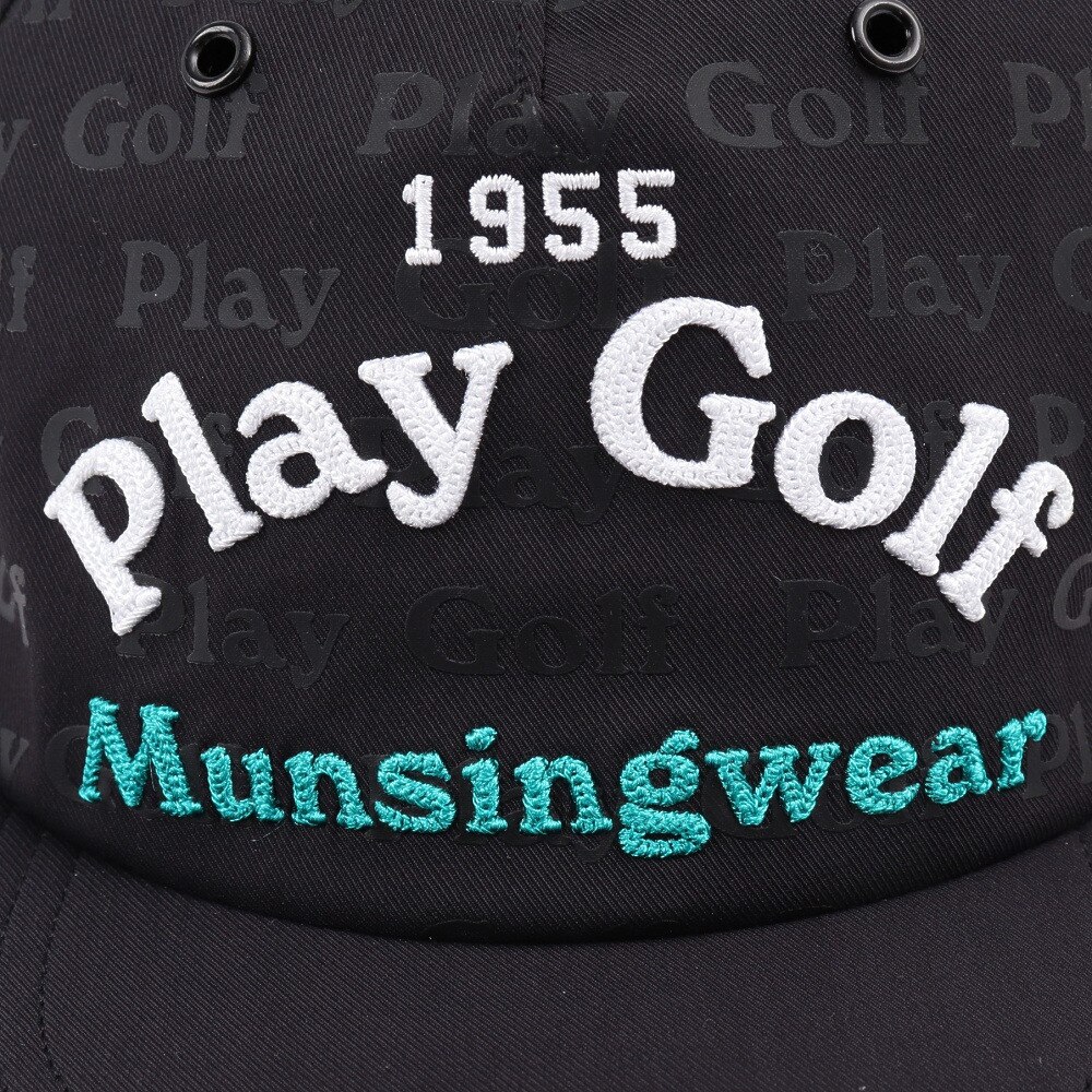 マンシングウエア（MUNSING WEAR）（メンズ）ロゴプリント 3D刺しゅうキャップ MG5SCP20M BK00