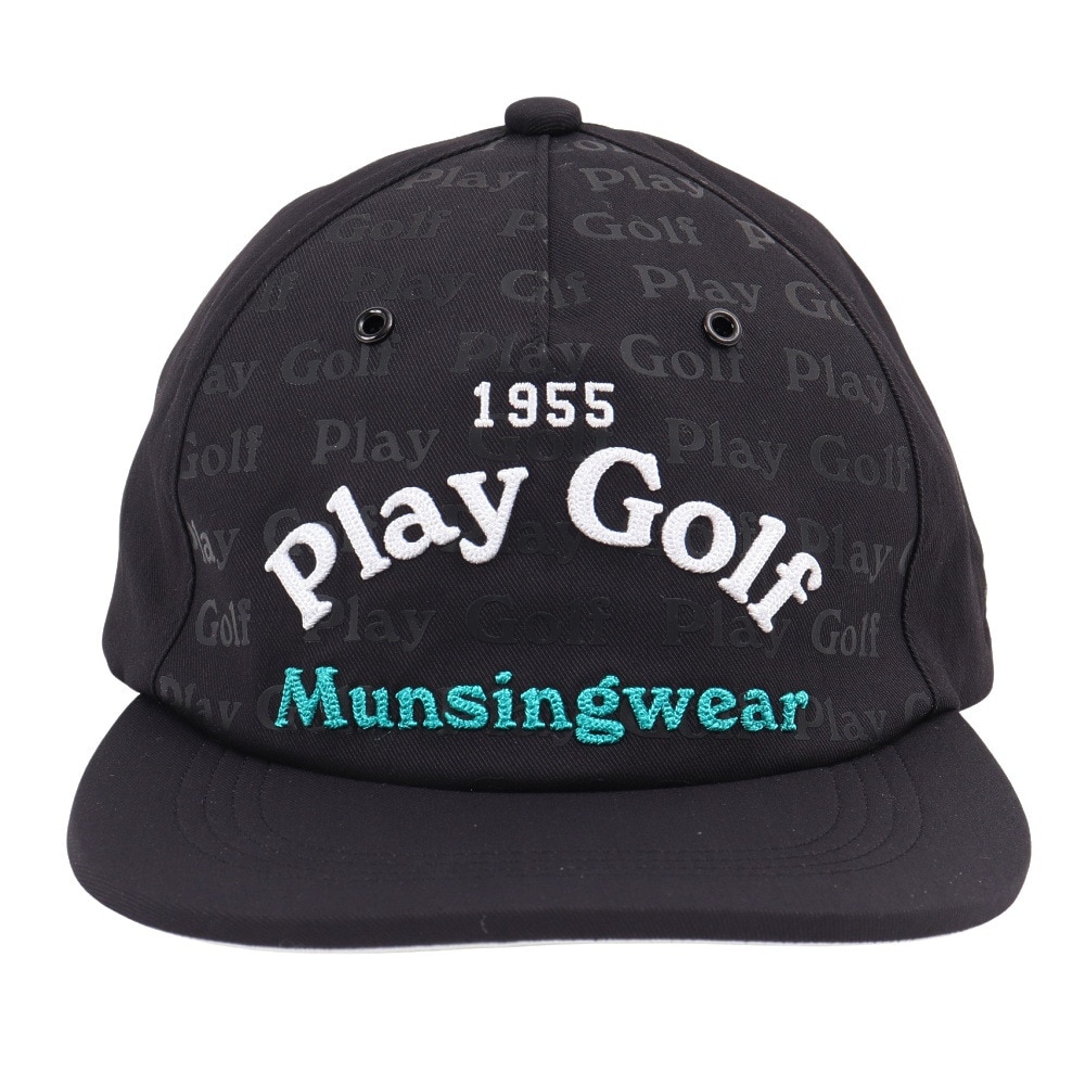 マンシングウエア（MUNSING WEAR）（メンズ）ロゴプリント 3D刺しゅうキャップ MG5SCP20M BK00