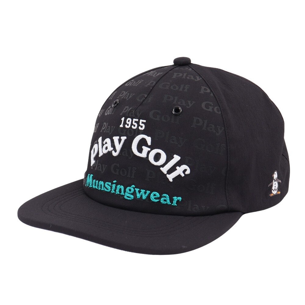 マンシングウエア（MUNSING WEAR）（メンズ）ロゴプリント 3D刺しゅうキャップ MG5SCP20M BK00