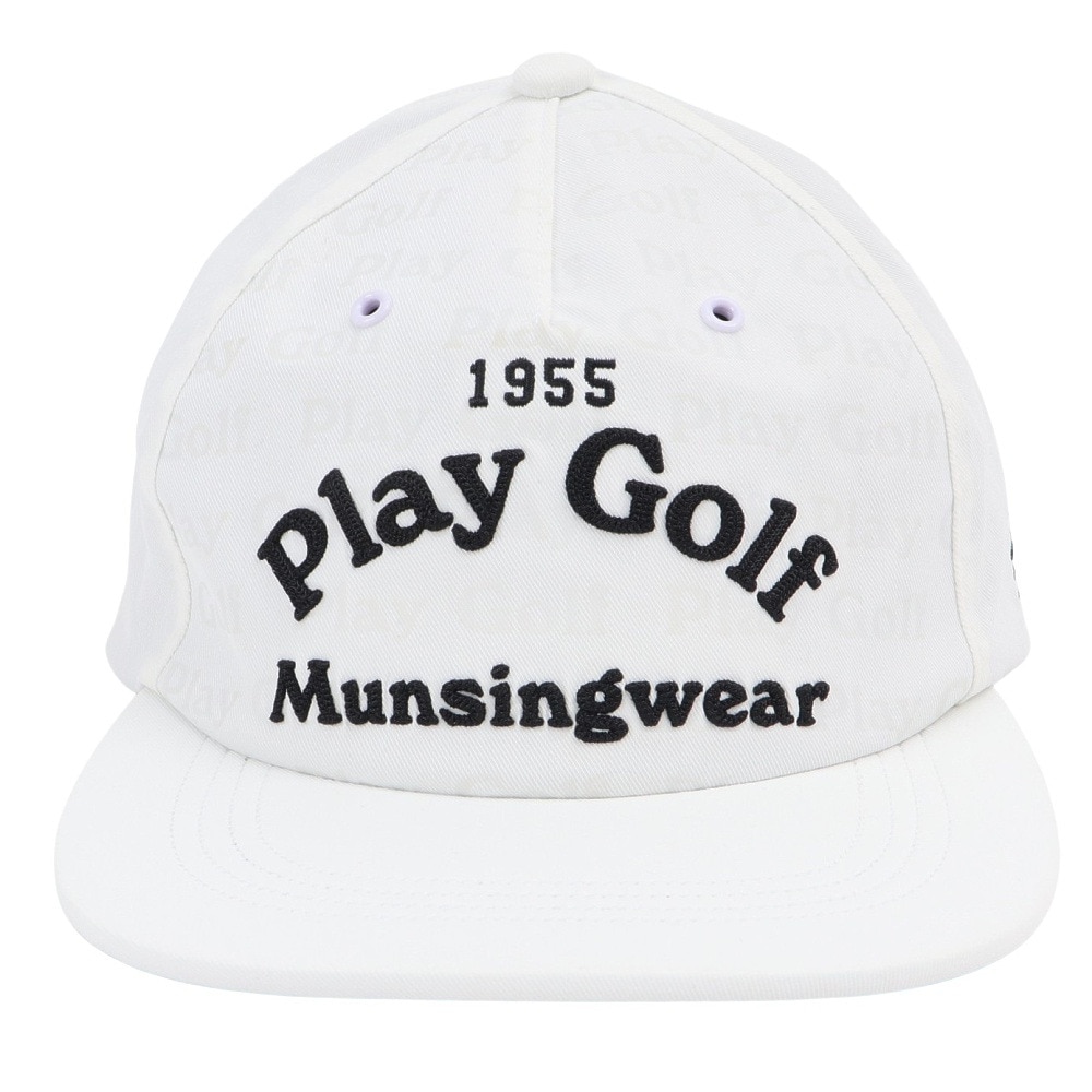 マンシングウエア（MUNSING WEAR）（メンズ）ロゴプリント 3D刺しゅうキャップ MG5SCP20M WH00