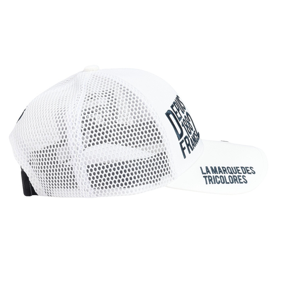 ルコックスポルティフ（lecoqsportif）（メンズ）ゴルフ ロゴメッシュキャップ LG5SCP06M WH00