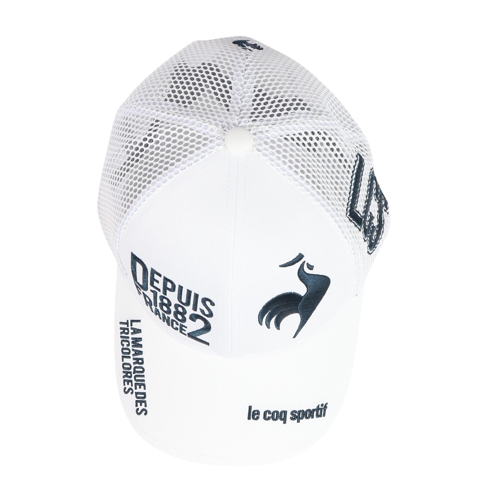 ルコックスポルティフ（lecoqsportif）（メンズ）ゴルフ ロゴメッシュキャップ LG5SCP06M WH00