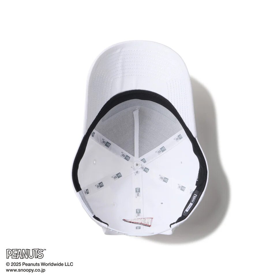 ニューエラ（NEW ERA）（メンズ、レディース）ゴルフ キャップ 9FORTY A-Frame On Par PEANUTS ピーナッツ フロントパッチ ホワイト 14344511