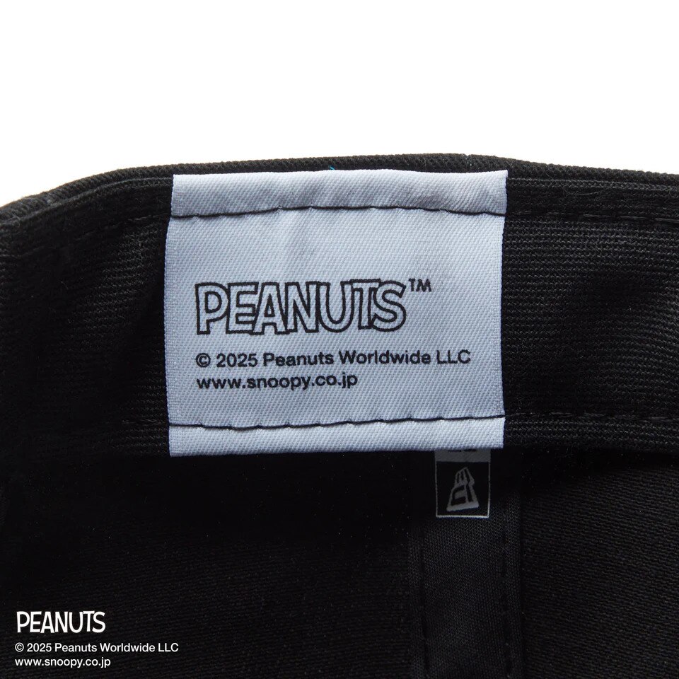 ニューエラ（NEW ERA）（メンズ、レディース）ゴルフ キャップ 9FORTY A-Frame On Par PEANUTS ピーナッツ フロントパッチ ブラック 14344512