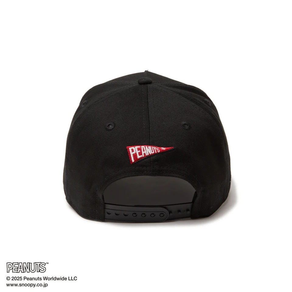 ニューエラ（NEW ERA）（メンズ、レディース）ゴルフ キャップ 9FORTY A-Frame On Par PEANUTS ピーナッツ フロントパッチ ブラック 14344512