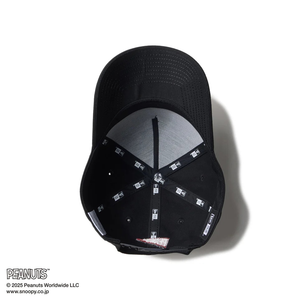 ニューエラ（NEW ERA）（メンズ、レディース）ゴルフ キャップ 9FORTY A-Frame On Par PEANUTS ピーナッツ フロントパッチ ブラック 14344512