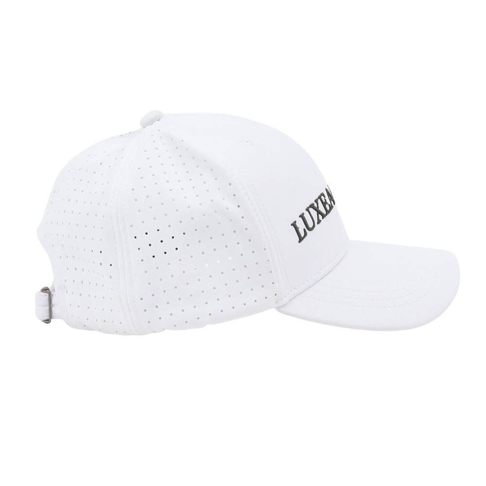 リュクスエイケイエムプラス（LUXEAKMPLUS）（メンズ）帽子 サイドメッシュキャップ LAZ-25002white
