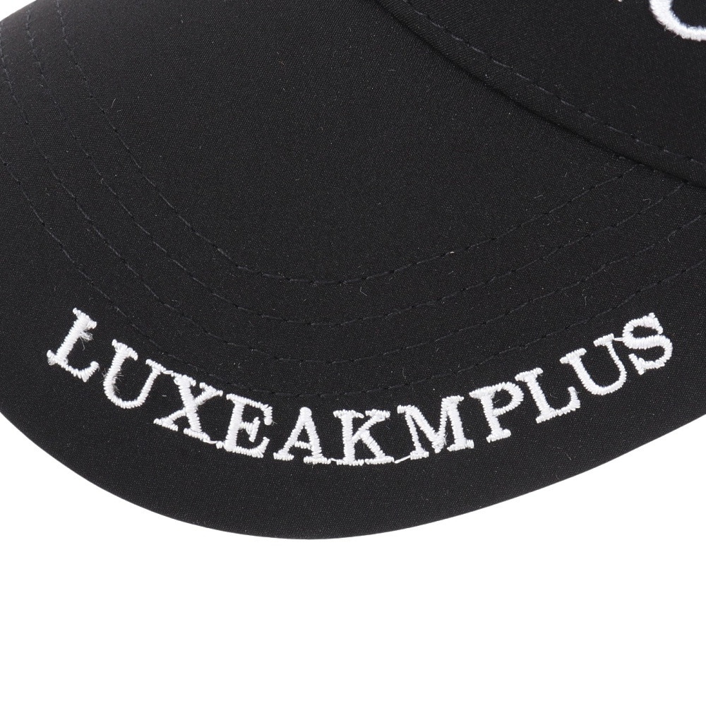 リュクスエイケイエムプラス（LUXEAKMPLUS）（メンズ）帽子 ベーシック サンバイザー LAZ-25004 BLK