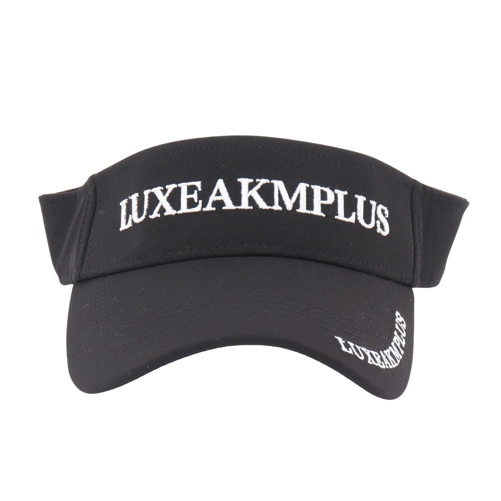 リュクスエイケイエムプラス（LUXEAKMPLUS）（メンズ）帽子 ベーシック サンバイザー LAZ-25004 BLK