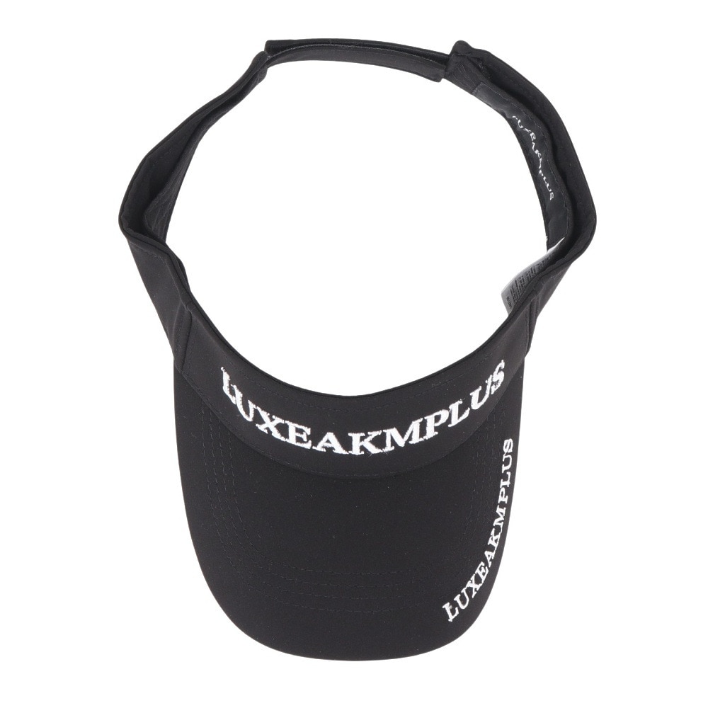 リュクスエイケイエムプラス（LUXEAKMPLUS）（メンズ）帽子 ベーシック サンバイザー LAZ-25004 BLK