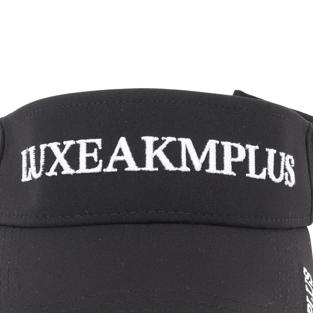 リュクスエイケイエムプラス（LUXEAKMPLUS）（メンズ）帽子 ベーシック サンバイザー LAZ-25004 BLK