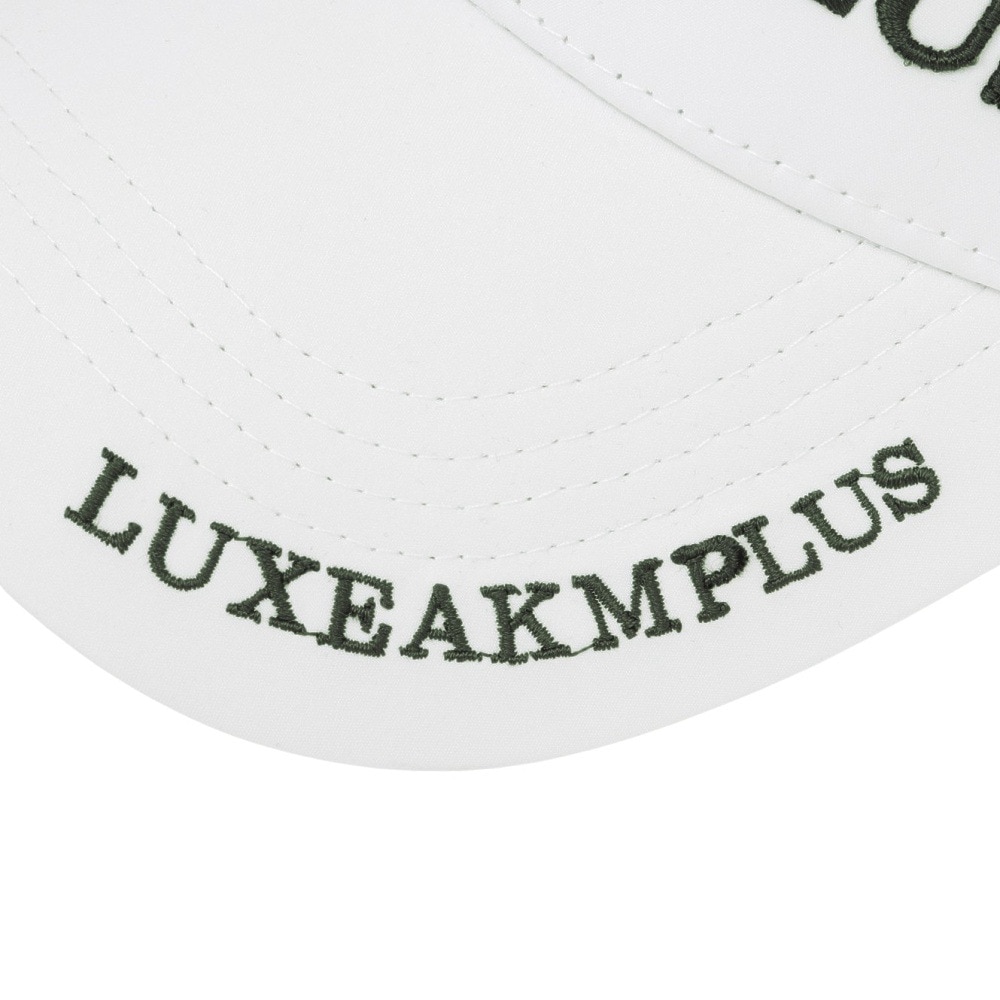 リュクスエイケイエムプラス（LUXEAKMPLUS）（メンズ）帽子 ベーシック サンバイザー LAZ-25004 WHT