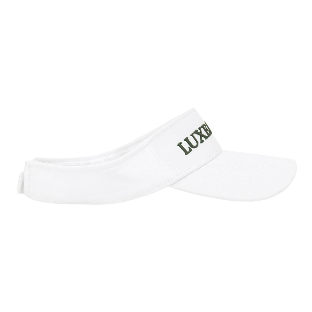 リュクスエイケイエムプラス（LUXEAKMPLUS）（メンズ）帽子 ベーシック サンバイザー LAZ-25004 WHT