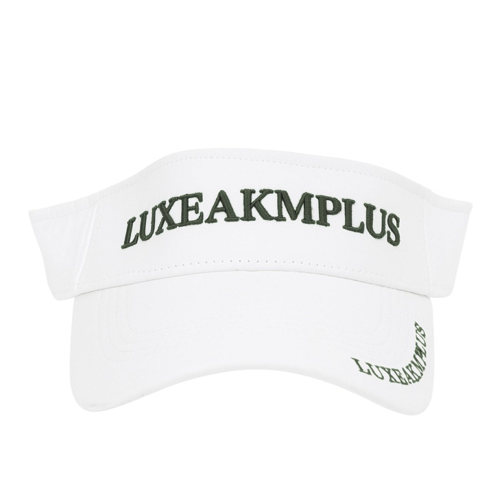 リュクスエイケイエムプラス（LUXEAKMPLUS）（メンズ）帽子 ベーシック サンバイザー LAZ-25004 WHT
