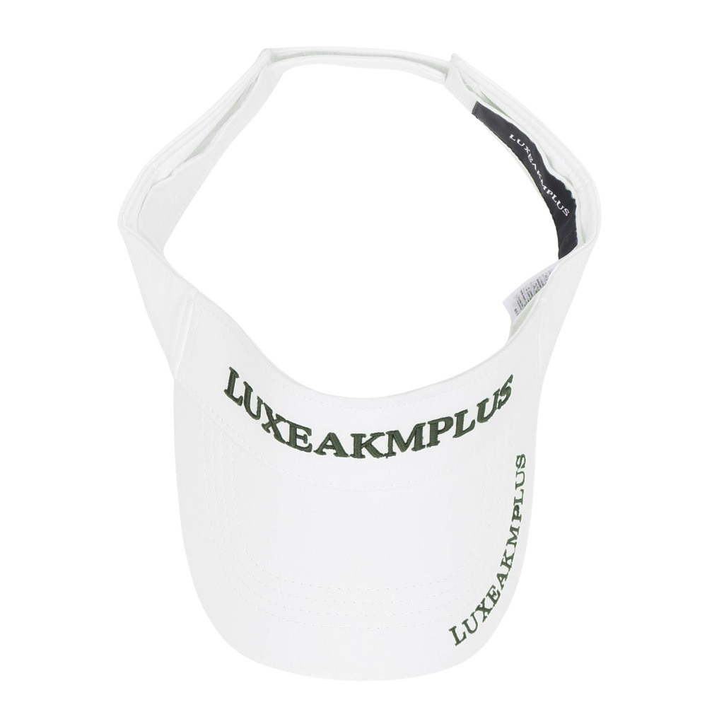 リュクスエイケイエムプラス（LUXEAKMPLUS）（メンズ）帽子 ベーシック サンバイザー LAZ-25004 WHT