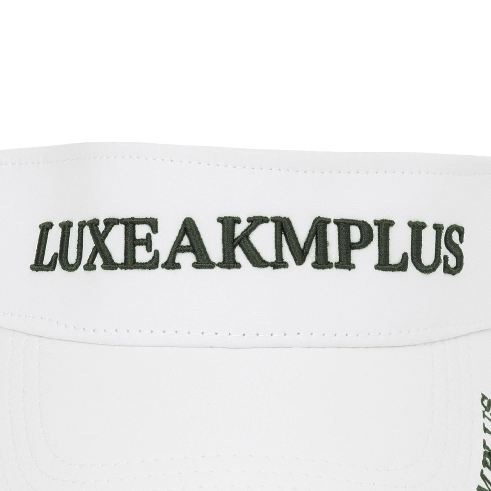 リュクスエイケイエムプラス（LUXEAKMPLUS）（メンズ）帽子 ベーシック サンバイザー LAZ-25004 WHT