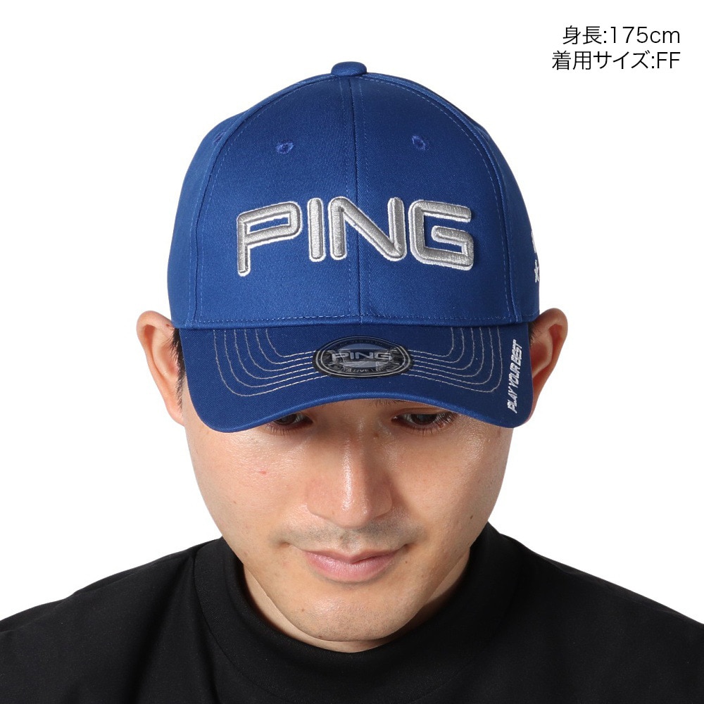ピン（PING）（メンズ）ゴルフ 帽子 カラーコードカジュアルキャップ BL 38524