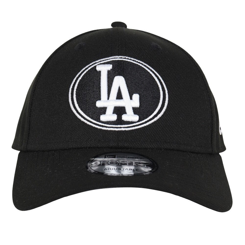 ニューエラ（NEW ERA）（メンズ、レディース）ゴルフ 帽子 9FORTY MLB Oval ロサンゼルス・ドジャース ブラック 14669082