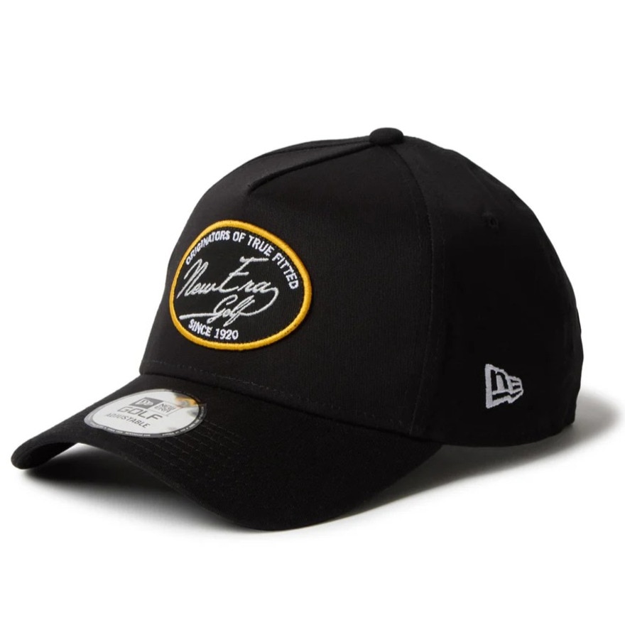 ニューエラ（NEW ERA）（メンズ、レディース）ゴルフ 帽子 9FORTY A-Frame Stretch Cotton Washable ブラック 14669104
