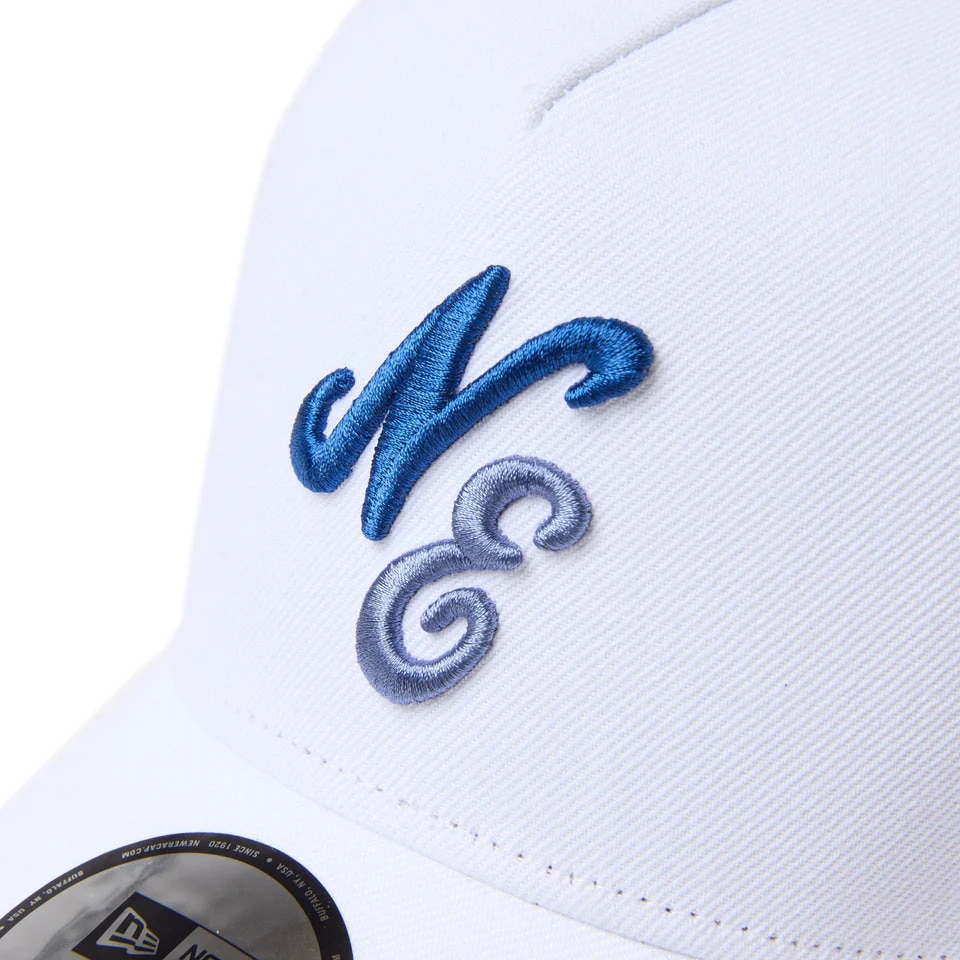 ニューエラ（NEW ERA）（メンズ、レディース）ゴルフ 帽子 9FORTY A-Frame クラシックロゴ レーザーパフォーテッド ホワイト 14669130