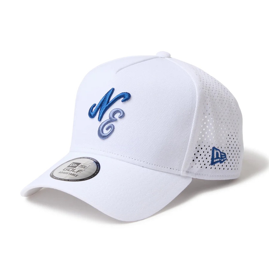 ニューエラ（NEW ERA）（メンズ、レディース）ゴルフ 帽子 9FORTY A-Frame クラシックロゴ レーザーパフォーテッド ホワイト 14669130