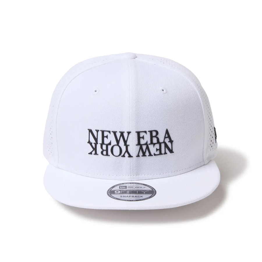 ニューエラ（NEW ERA）（メンズ、レディース）ゴルフ 帽子 9FIFTY NEW ERA レーザーパフォーテッド ホワイト 14669064