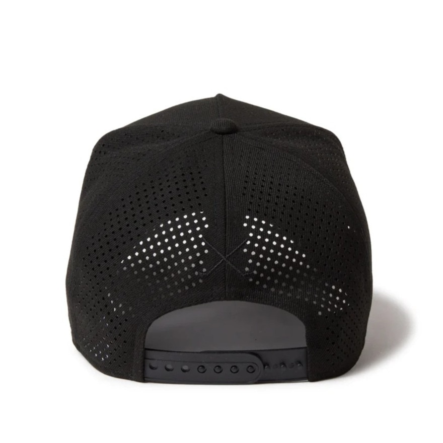 ニューエラ（NEW ERA）（メンズ、レディース）ゴルフ 帽子 9FORTY A-Frame クラシックロゴ レーザーパフォーテッド ブラック 14669133