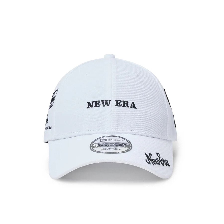 ニューエラ（NEW ERA）（メンズ、レディース）ゴルフ 帽子 9FORTY アーカイブロゴ ホワイト 14747250