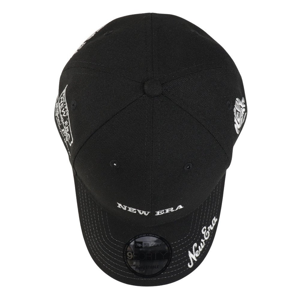 ニューエラ（NEW ERA）（メンズ、レディース）ゴルフ 帽子 9FORTY アーカイブロゴ ブラック 14747252