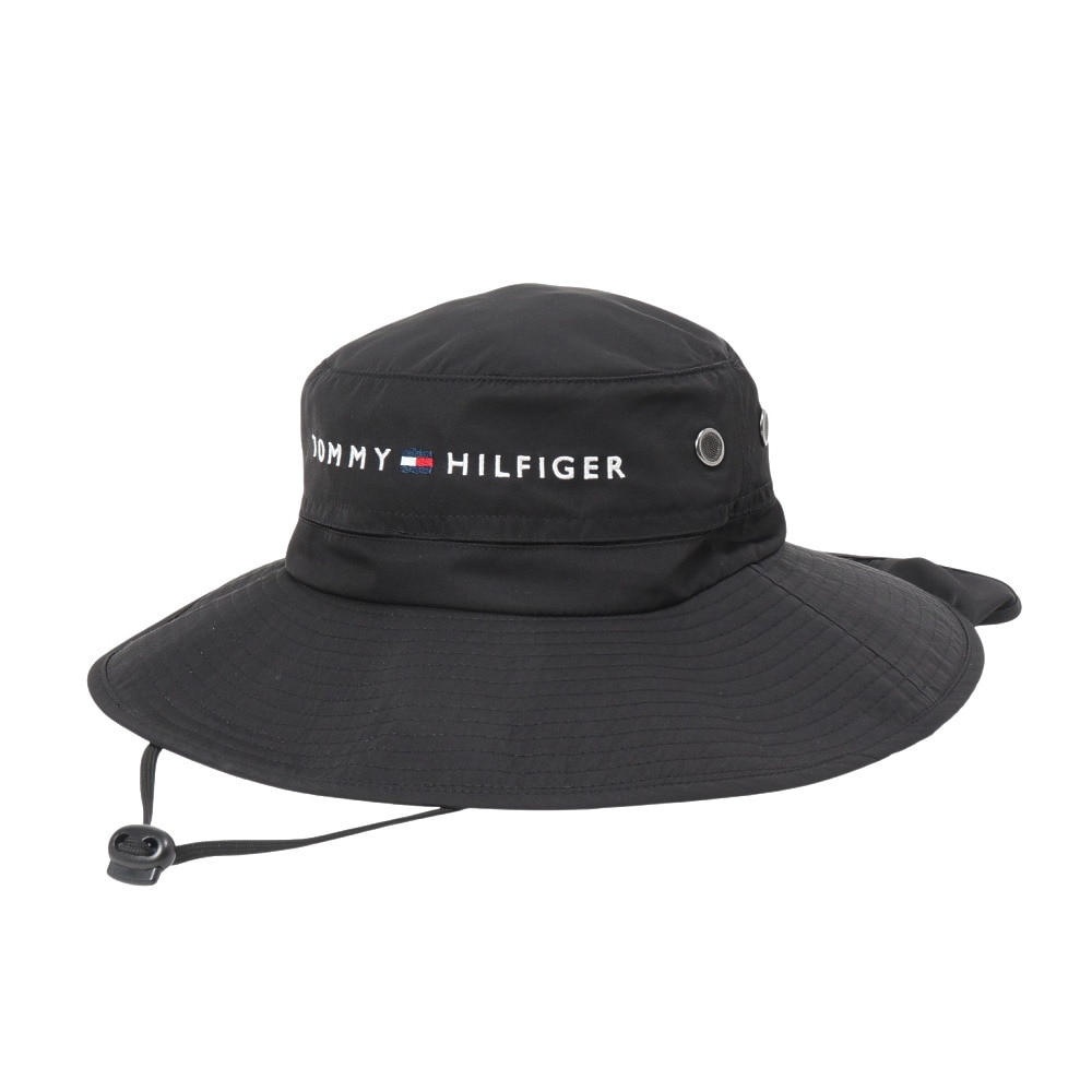 トミー ヒルフィガー ゴルフ（TOMMY HILFIGER GOLF）（メンズ）ゴルフ ハット ネックガード付き THMB3F11-BLK