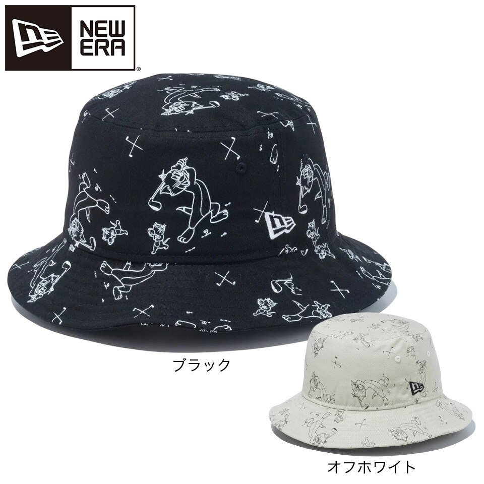 ニューエラ（NEW ERA）（メンズ）ゴルフ バケット01 トムとジェリー オールオーバープリント ハット 13772539