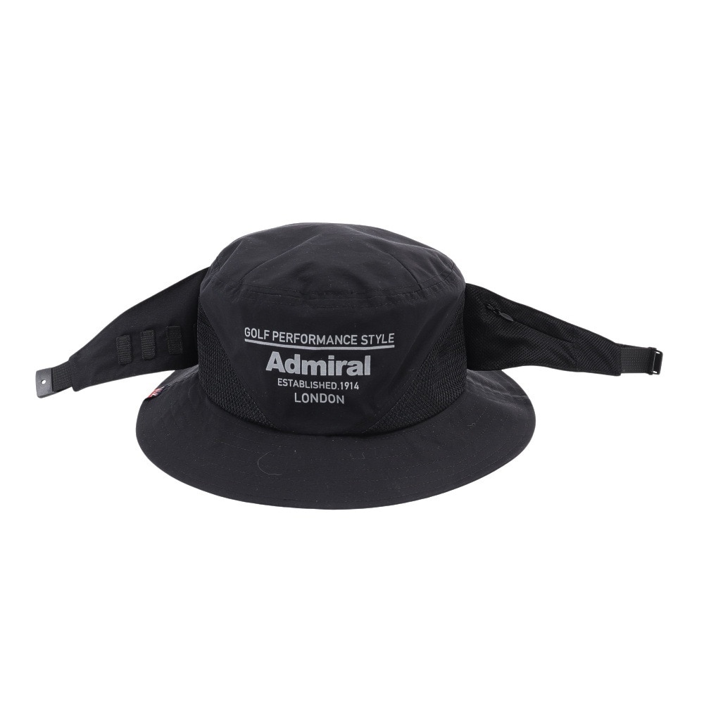 アドミラル ゴルフ（Admiral GOLF）（メンズ、レディース）ゴルフ インナーメッシュバケットハット ADMB4A16-BLK