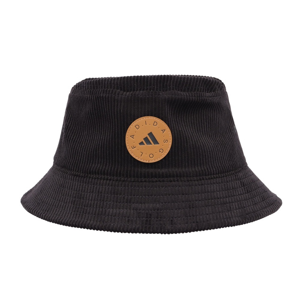 アディダス（adidas）（メンズ）ゴルフ 吸湿 コーデュロイ バケットハット JSQ93-IZ0318 BK