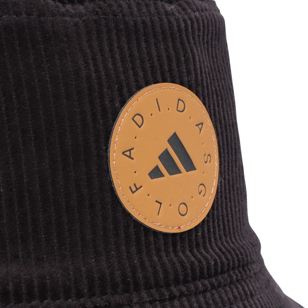 アディダス（adidas）（メンズ）ゴルフ 吸湿 コーデュロイ バケットハット JSQ93-IZ0318 BK