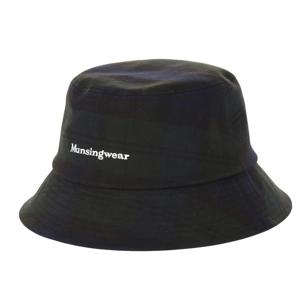 マンシングウエア（MUNSING WEAR）（メンズ）ゴルフ チェック柄バケットハット MG4FCP71U NVGR