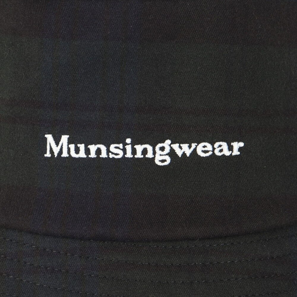 マンシングウエア（MUNSING WEAR）（メンズ）ゴルフ チェック柄バケットハット MG4FCP71U NVGR