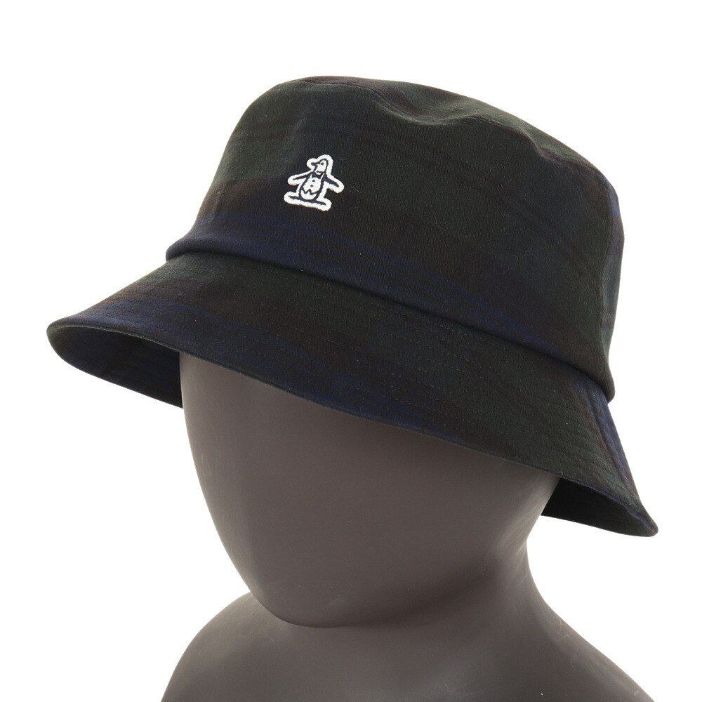 マンシングウエア（MUNSING WEAR）（メンズ）ゴルフ チェック柄バケットハット MG4FCP71U NVGR