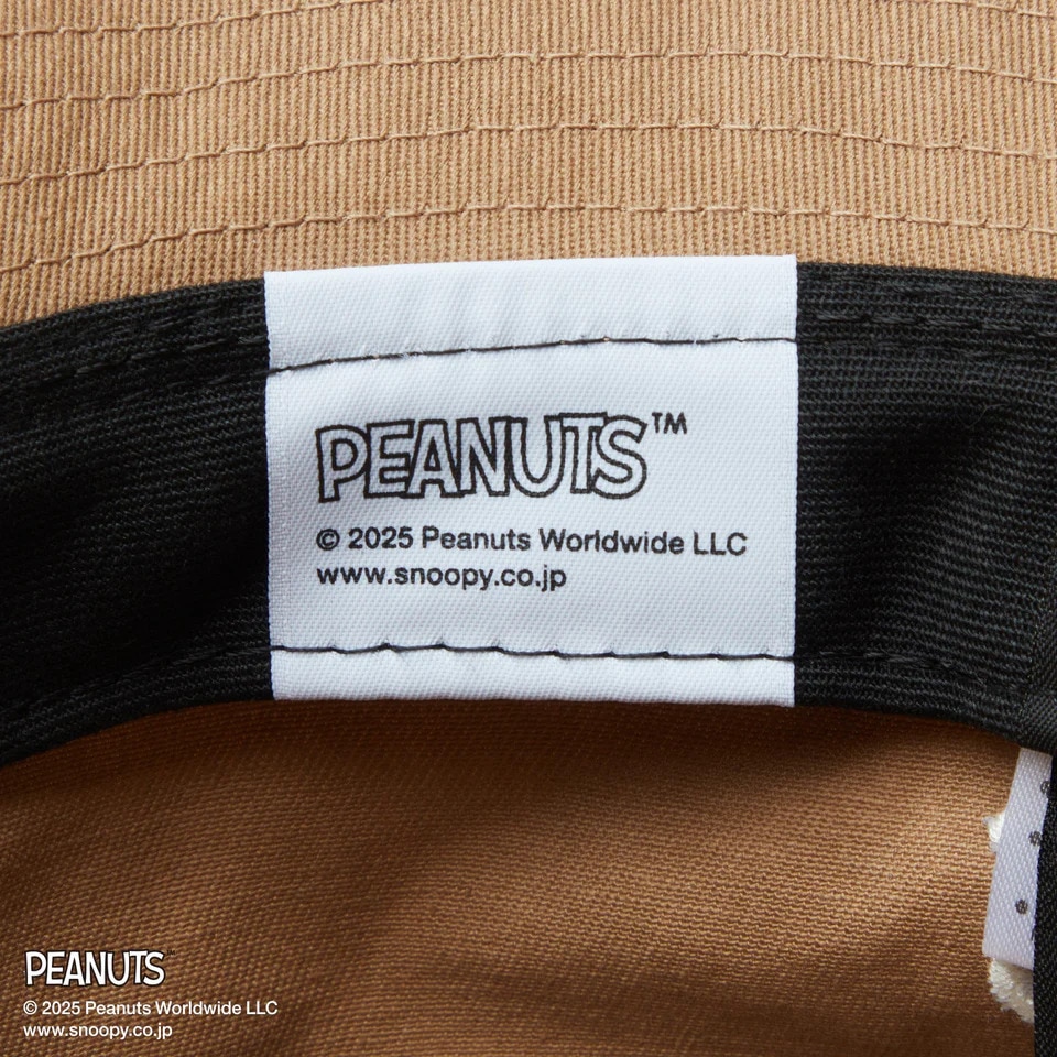ニューエラ（NEW ERA）（メンズ、レディース）ゴルフ バケットハット 01 PEANUTS ピーナッツ カーキ 14344506