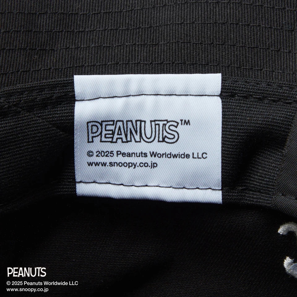 ニューエラ（NEW ERA）（メンズ、レディース）ゴルフ バケットハット 01 PEANUTS ピーナッツ ブラック 14344507