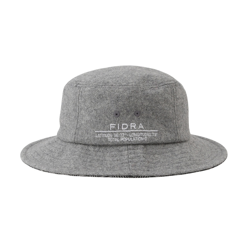 フィドラ（FIDRA）（メンズ）ゴルフ ネップツィード 切り替え バケットハット FD5UVB04 GRY
