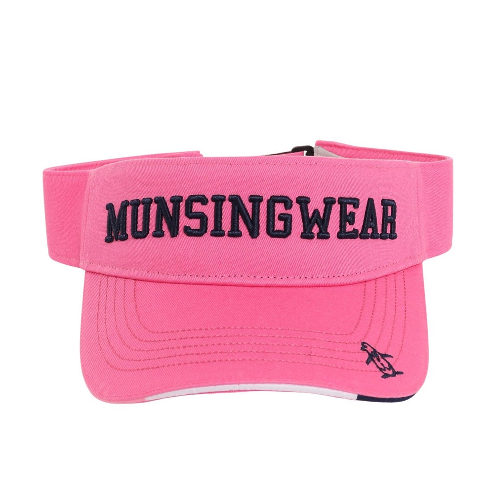 マンシングウエア（MUNSING WEAR）（メンズ）ゴルフ ロゴデザイン ツイルバイザー MGBUJC50 PK00